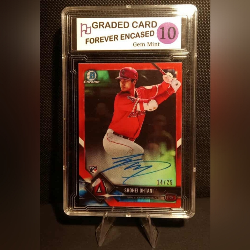 Topps Chrome Shohei Ohtani Graded Card - Red
